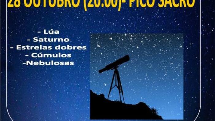 TodoCosmos organiza unha sesión de observación astronómico dende o Pico Sacro