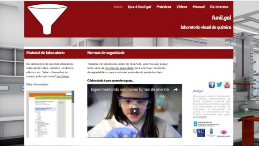 El laboratorio virtual de química Funil.gal, premio #INLUGO2016 en la categoría de tecnología