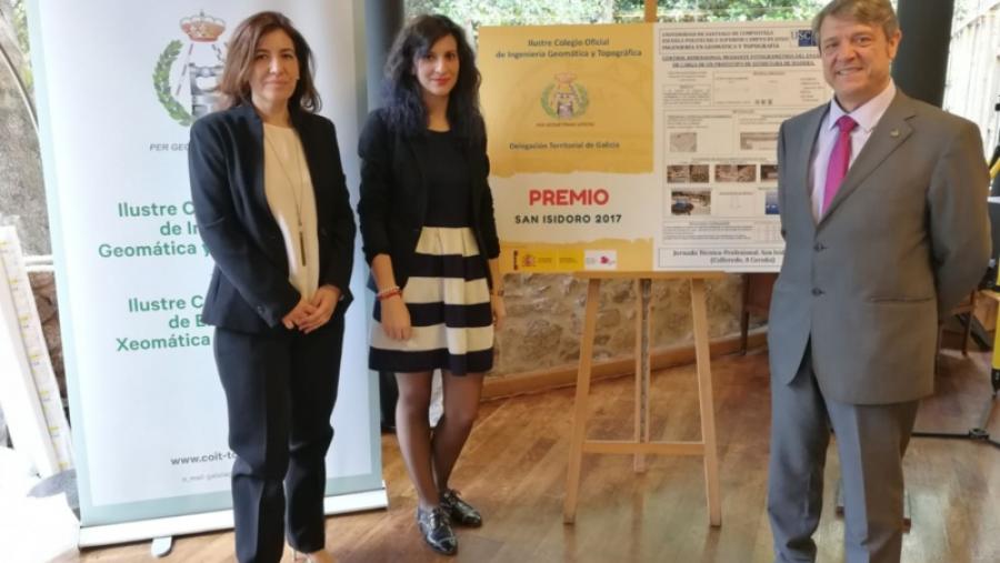 La alumna de la EPS María José Rodríguez González, Premio San Isidoro 2017 del Colegio de Ingenieros Técnicos en Topografía