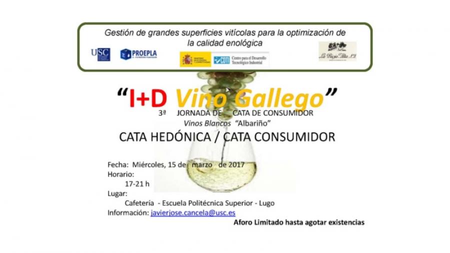 Abierta la inscripción en una nueva jornada de cata de vinos blancos de Albariño en la Escuela Politécnica Superior