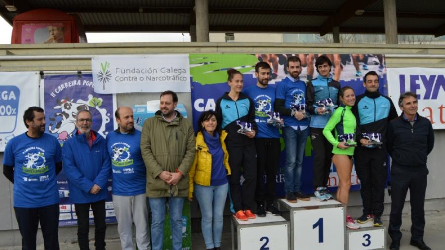 Carlos Villamor Castiñeira e Ana Belén González Margaride gañan a II Carreira Campus Terra Leyma
