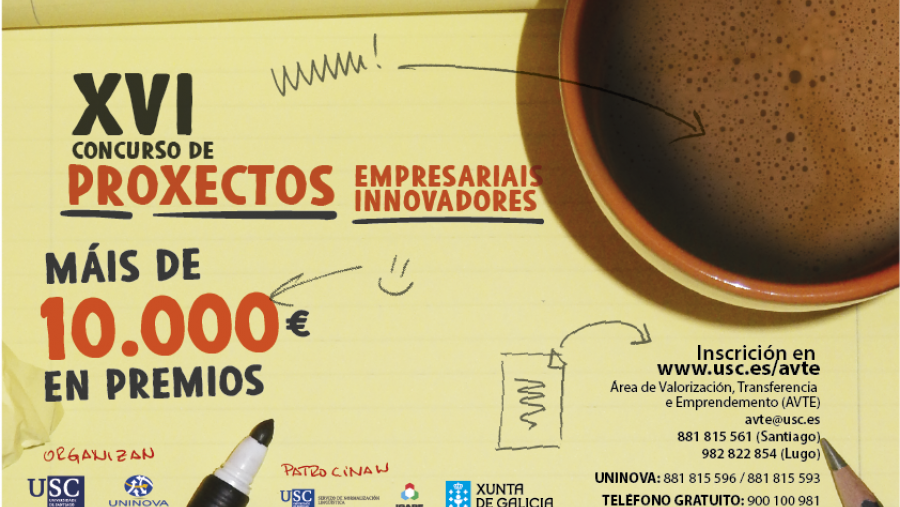 La AVTE convoca el XVI Concurso de Proyectos Empresariales Innovadores de la USC