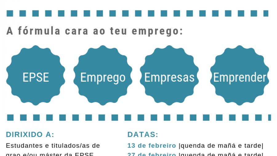 A EPSE acolle tres xornadas de orientación laboral dirixidas aos seus estudantes e egresados