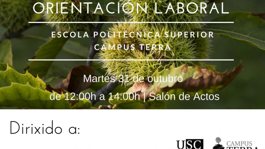 El Campus Terra de la USC organiza una jornada de orientación laboral para los estudiantes de primer curso de la EPSE
