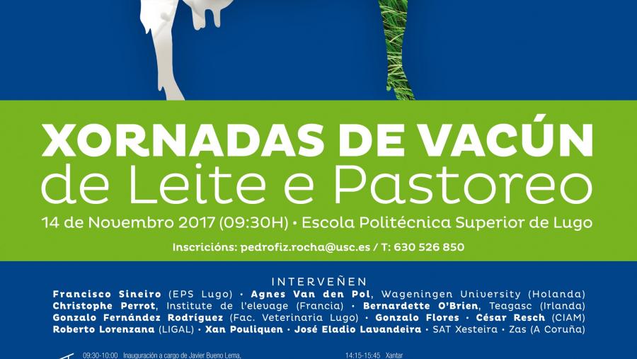 Abierta la inscripción en las jornadas ‘Vacuno de leche y pastoreo’, que se desarrollarán el 14 de noviembre en la EPS de Ingeniería del Campus Terra