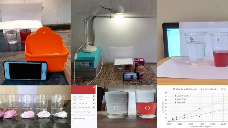 Imaxes e resultados das prácticas realizadas polo alumnado nos seus fogares