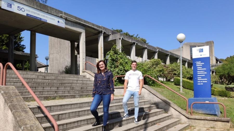 Os profesores Tamara Isabel Franco Grandas e Francisco Javier Rodríguez Rigueiro