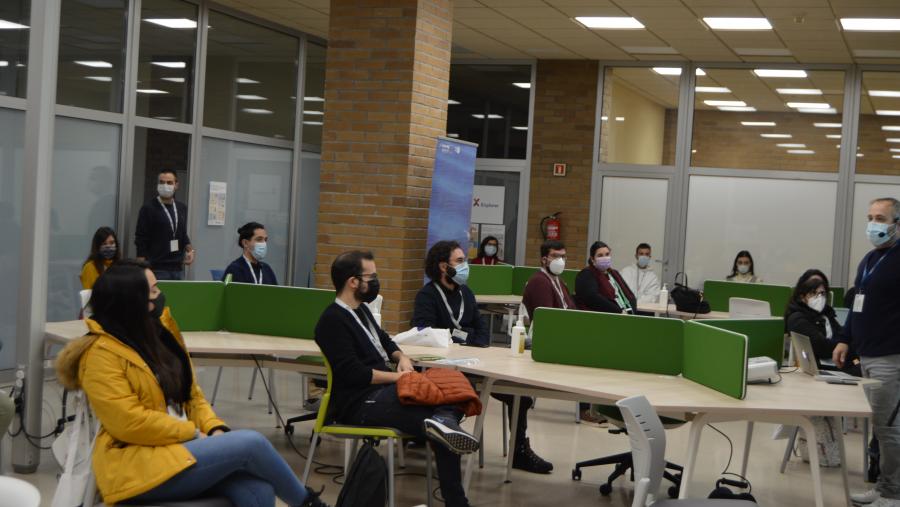 Participantes no 'Terra Creative Jam', na Facultade de ADE