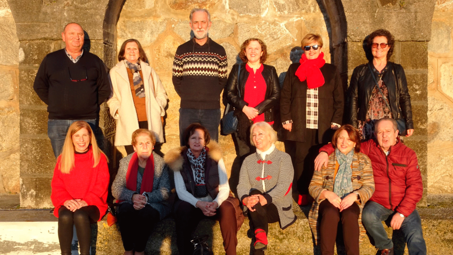 Integrantes do grupo As avoas de Laxe