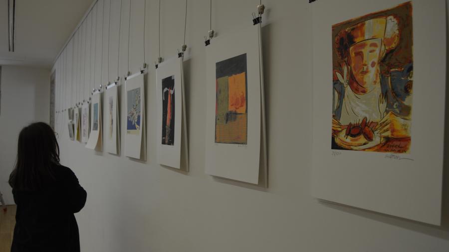 Obras pictóricas doadas á loita contra o cancro expostas no Vello Cárcere de Lugo