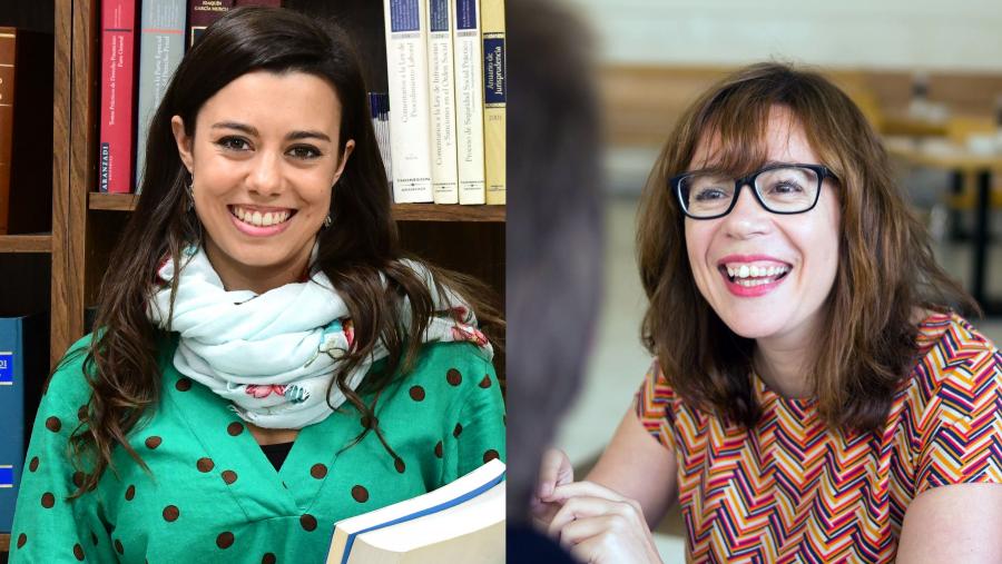 Julia Ammerman Yebra (esquerda) e María do Cebreiro Rábade Villar (dereita). FOTO: Santi Alvite/Laura Dalama