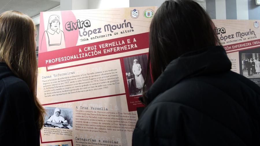 Nada en Láncara en 1893, López Mourín entra a formar parte en 1918 da primeira promoción de enfermeiras profesionais da Cruz Vermella xunto a outras catro compañeiras. FOTO: Santi Alvite