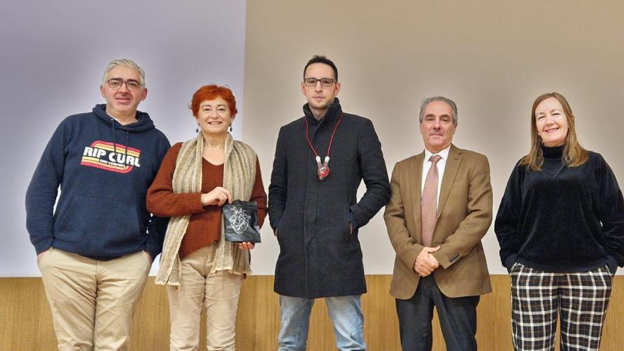 Vaquero, Ferreiro, Monsalve, Álvarez e Rego, na gala do I Certame de Paisaxe Sonora