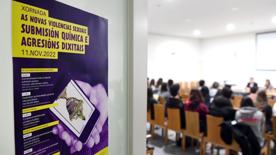 A xornada desenvolveuse en Ciencias da Comunicación. FOTO: Santi Alvite