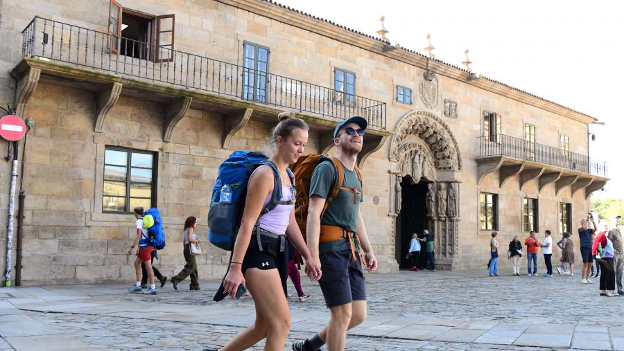 Esta é unha iniciativa coa que se pretende fomentar o coñecemento histórico e actual da ruta xacobea. FOTO: Santi Alvite