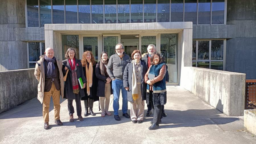 Membros dos equipos de dirección e das comisións de título da Escola de arquitectura da UDC e da EPS de enxeñaría da USC