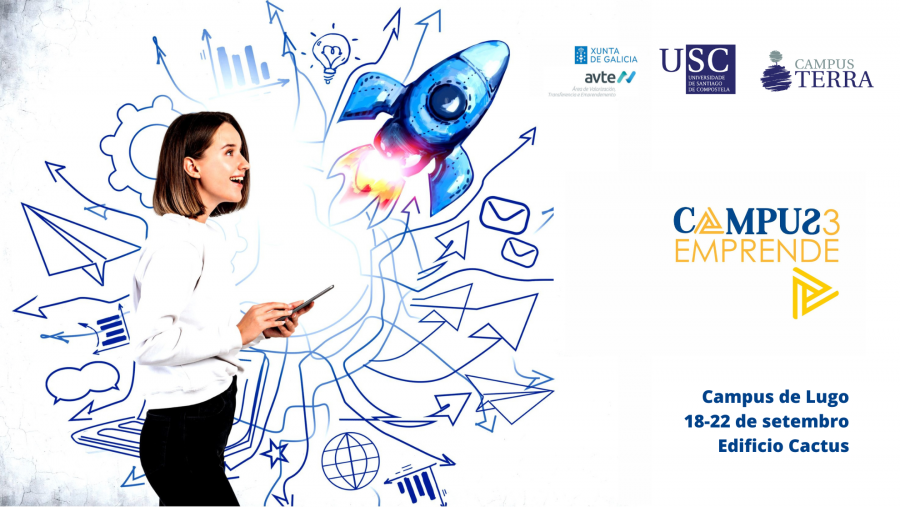 O Campus Emprende 2023 desenvolverase en Lugo do 18 ao 22 setembro