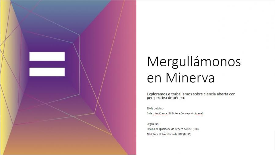 Cartaz da xornada 'Mergullámonos en Minerva'
