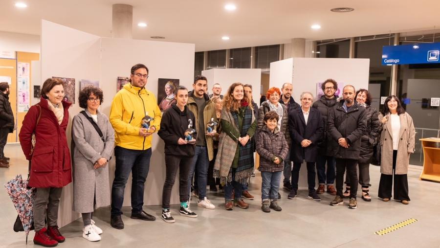 Gañadores, participantes e organizadores do XXIX Maraton Fotográfico do Campus. Foto: Marcos Loopez