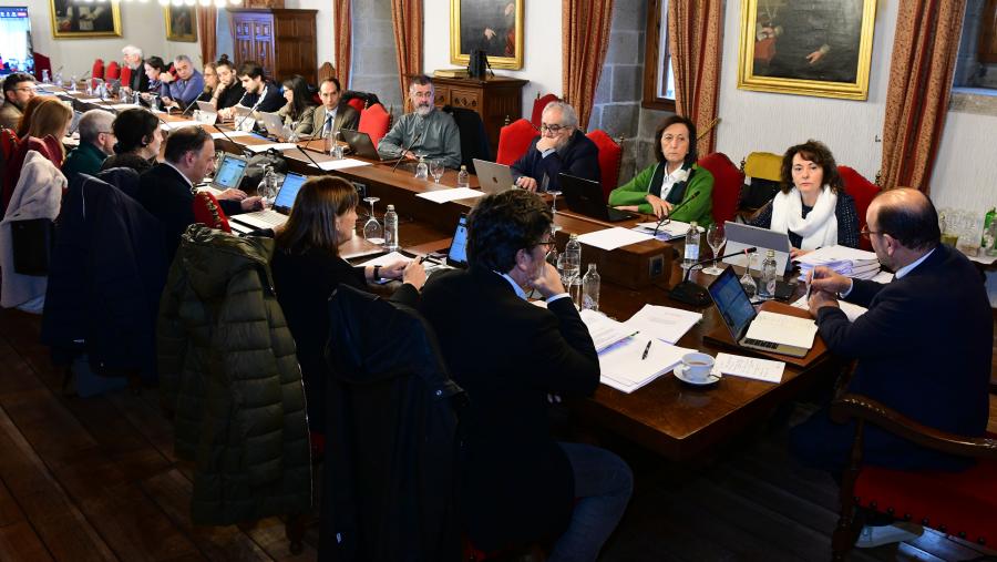 O Consello de Goberno da USC aprobou os orzamentos de 2024. FOTO: Santi Alvite