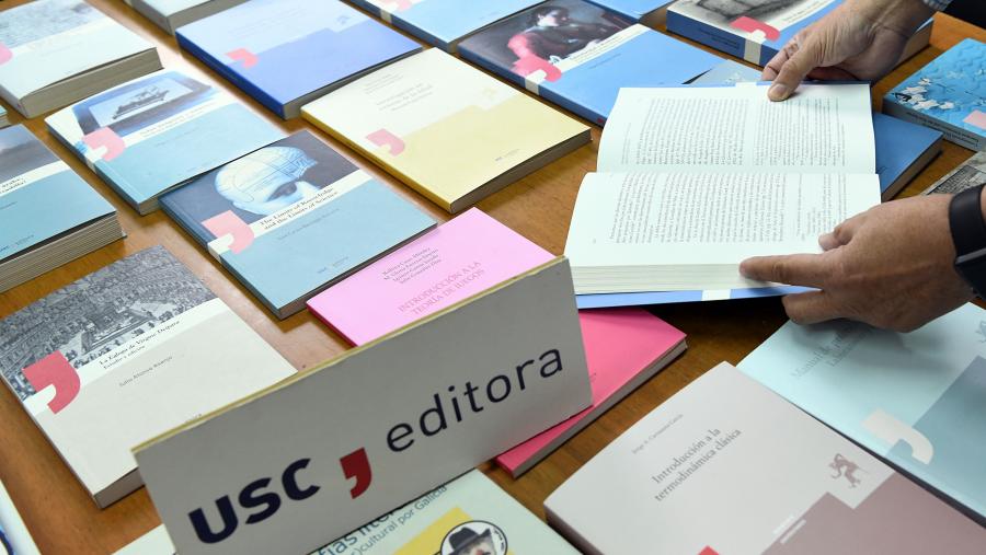 USC Editora é un selo comercial, rexistrado como marca europea, que dá cabida a seis series editoriais. FOTO: Santi Alvite