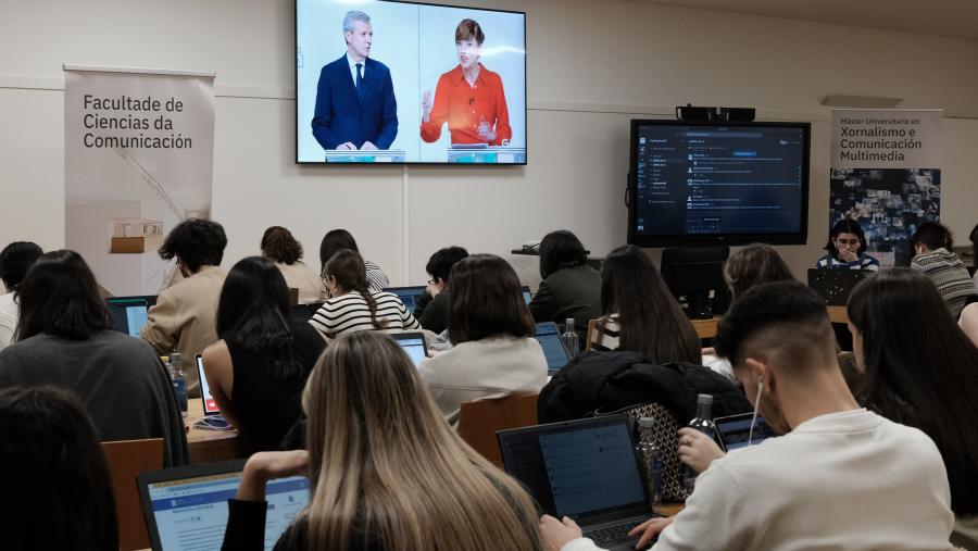 O estudantado profundou no proceso de fact-checking político no marco dos debates electorais previos ás eleccións galegas do 18 de febreiro