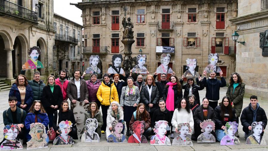 As intervencións artísticas foron exhibidas en Praterías e na Casa do Cabido. FOTO: Santi Alvite