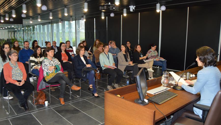 Relatores e participantes na xornada técnica promovida polo LNSV xunto co Campus Terra da USC
