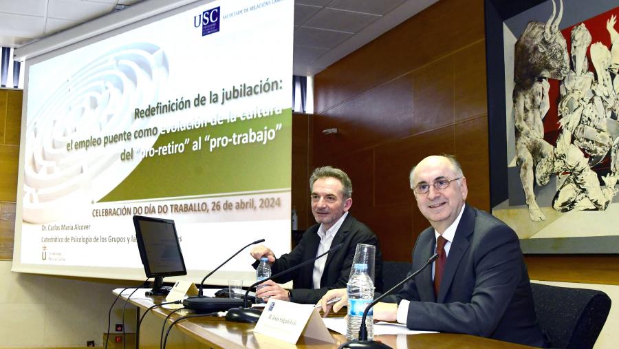 Carlos María Alcover, esquerda, e Jesús Salgado Velo. FOTO: Santi Alvite