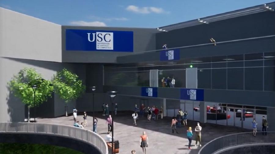 Detalle da páxina de acollida da Feira Virtual de Emprego da USC