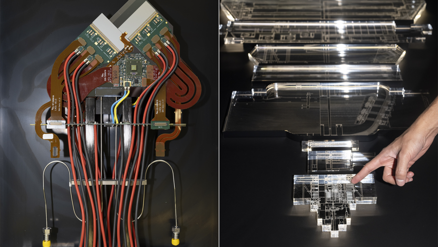 O artista Armin Linke retratou para esta exposición algúns exemplos do traballo científico desenvolvido polo persoal do IGFAE, e que forma parte do experimento LHCB do CERN. FOTO: Armin Linke