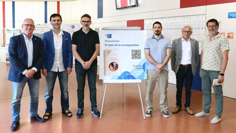 Juan Luis Blanco, esquerda, Jorge Mira, Román Vilas, Francisco Ceballos, Gonzalo Álvarez e Jesús López Romalde. FOTO: Santi Alvite