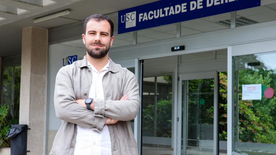 Beltrán Puentes é o autor do traballo. Foto: Iria Lema