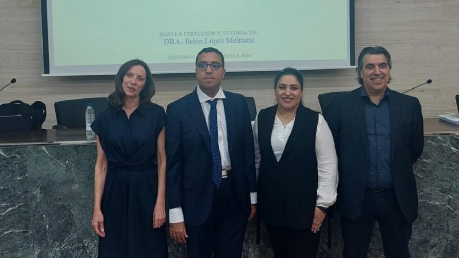 O traballo de Mostafa Gamal, segundo pola esquerda, é pioneiro no campo da accesibilidade en ELE