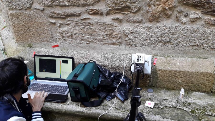 Imaxe de arquivo dunha intervención no patrimonio