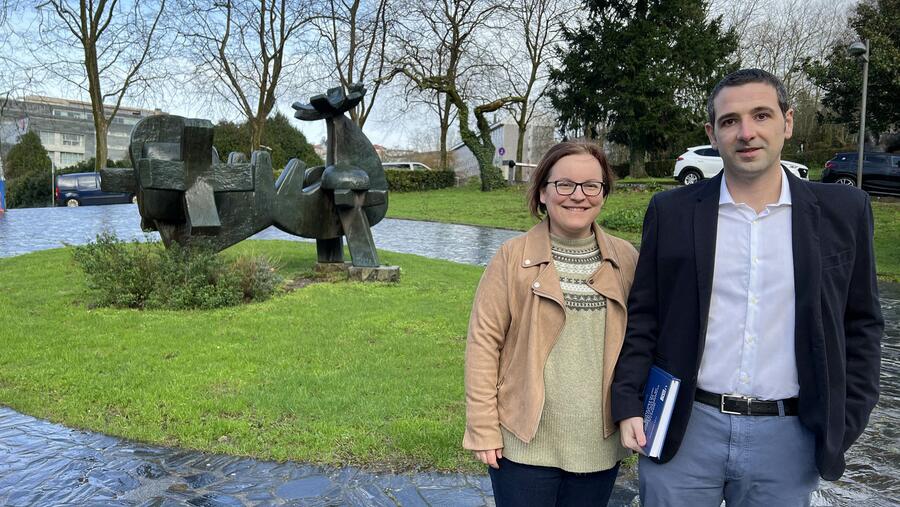 Milagros Vivel, de Ciencias Económicas e Empresariaios, liderou o equipo que gañou na categoría de Ciencias Sociais. Foto: RAGC