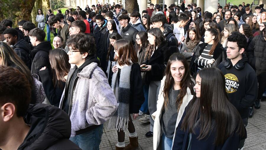 Durante o pasado curso académico, ao campus lucense acudiu un milleiro de estudantes procedente dunha vintena de centros. Imaxe de arquivo dos Encontros na Zona USC. FOTO: Santi Alvite