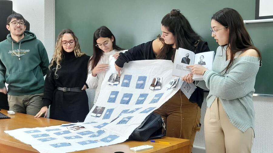 O alumnado presentou o seu traballo na aula