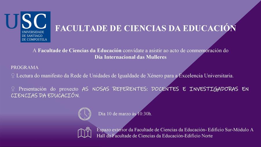 Acto Día Internacional das Mulleres (8M)