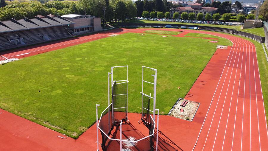 A competición disputarase nas instalacións do Estadio de Atletismo da USC. Foto: Santi Alvite
