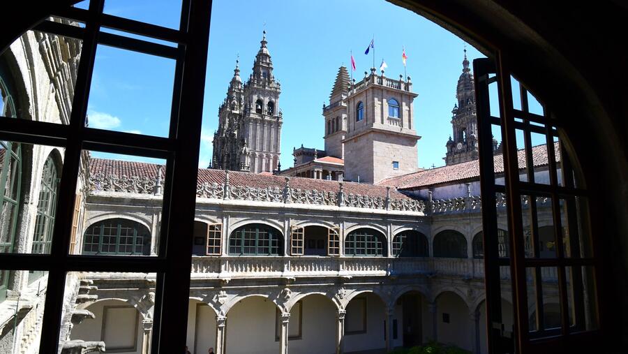 Vista do Colexio de Fonseca desde o seu Claustro Alto. Foto: Santi Alvite