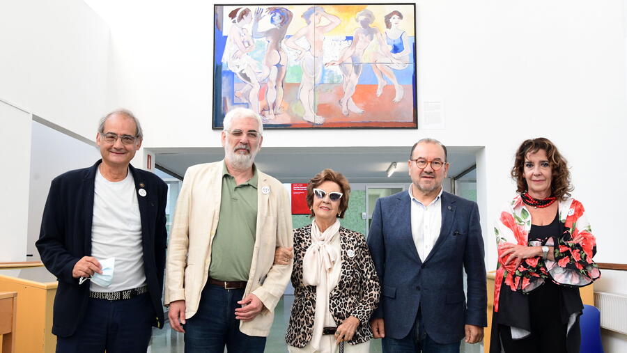 A obra quedará exposta no segundo andar do centro. Foto: Santi Alvite