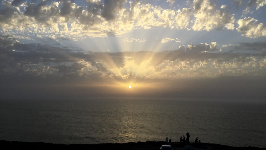Posta de sol na Costa da Morte. FOTO: Jorge Mira