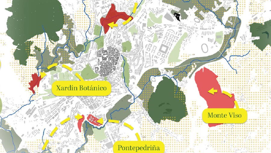 Plano da cidade entre o Sar e o Sarela