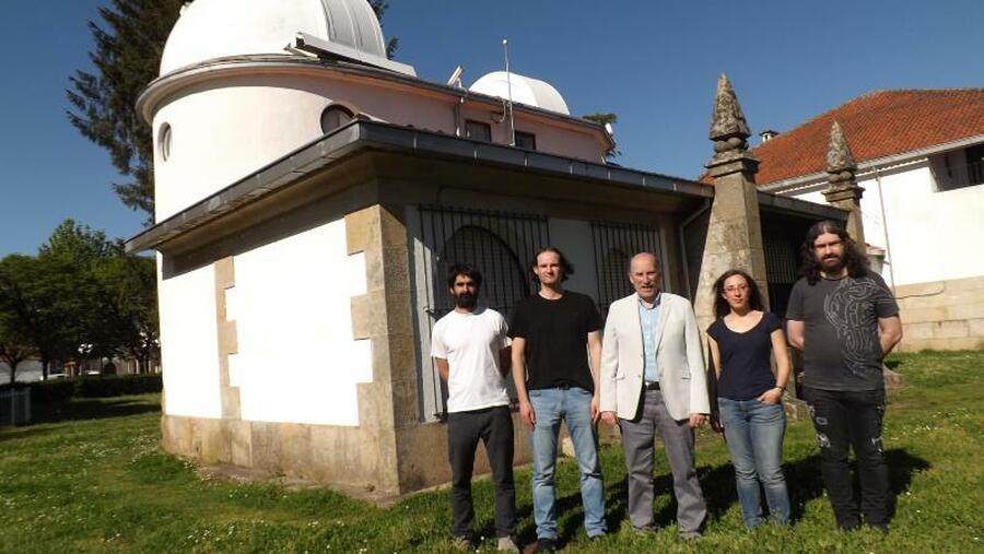 De esquerda a dereita: Jorge Gómez Crespo, José Ramón González Romay, José Ángel Docobo Durántez, María Brea Mato e Pedro Pablo Campo Díaz